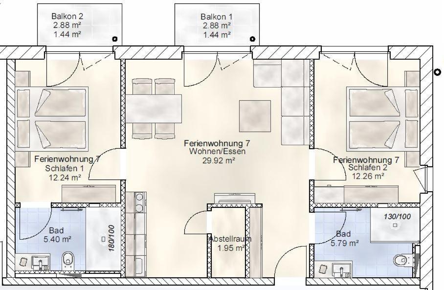 Sporthotel Neuruppin - Apartmenthaus Mit Ferienwohnungen Exterior foto